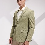 INVICTUS Slim Fit Self-Design Semiformal Blazers