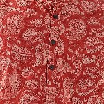 Taavi Paisley Printed Band Collar Pure Cotton Long Straight Kurta