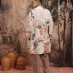 Sangria Floral Print Pure Cotton Kurta