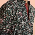 KISAH Men Paisley Embroidered Thread Work Short Kurta