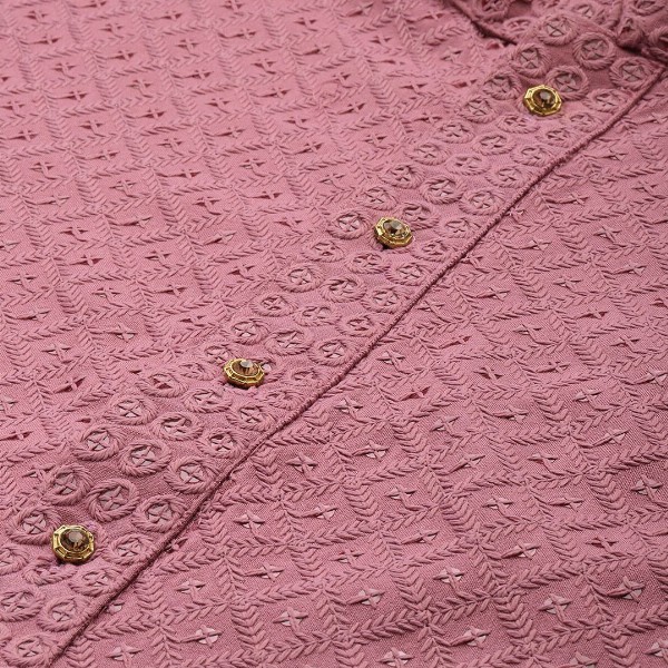 HERE&NOW Men Ethnic Motifs Embroidered Chikankari Kurta