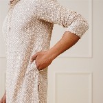 Jompers Ethnic Motifs Embroidered Mandarin Collar Straight Kurta