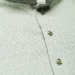 House of Pataudi Textured Mandarin Collar Cotton Straight Kurta