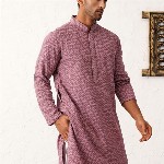 Jompers Ethnic Motifs Embroidered Sequinned Mandarin Collar Straight Kurta