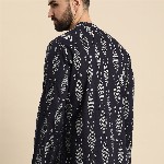 Anouk Men Ethnic Motifs Printed Block Print Short Kurta