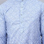 Jompers Ethnic Motifs Printed Mandarin Collar Straight Kurta