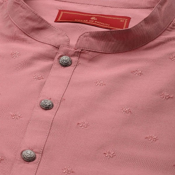 House of Pataudi Self Embroidered Jashn kurta