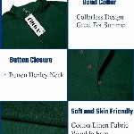 Fifth U Men Mandarin Collar Straight Short Kurta