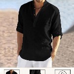 Fifth U Black Blended Kurtas