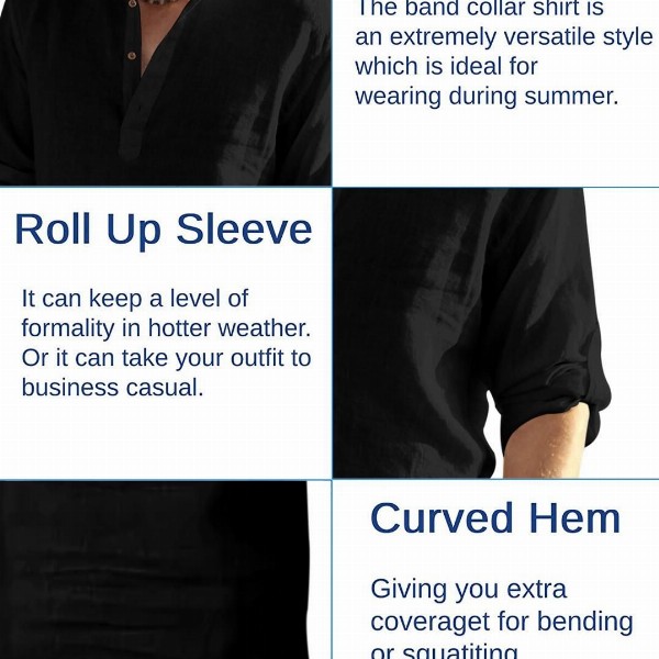 Fifth U Black Blended Kurtas