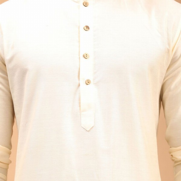 VASTRAMAY Mandarin Collar Straight Kurta