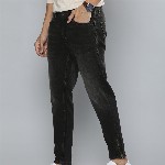 Mast & Harbour Men Black Slim Tapered Fit Mid-Rise Clean Look Stretchable Jeans