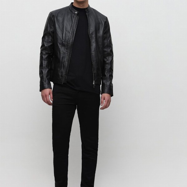 SELECTED Men Slim Fit Mid Rise Clean Look Dark Shade Stretchable Jeans