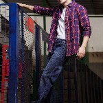 HJ HASASI Men Bootcut High-Rise Light Fade Acid Wash Stretchable Jeans