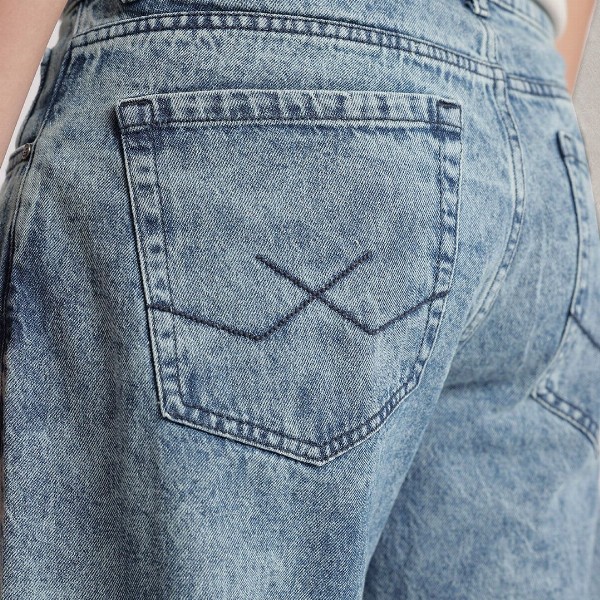 WROGN Men Pure Cotton Loose Fit Heavy Fade Jeans