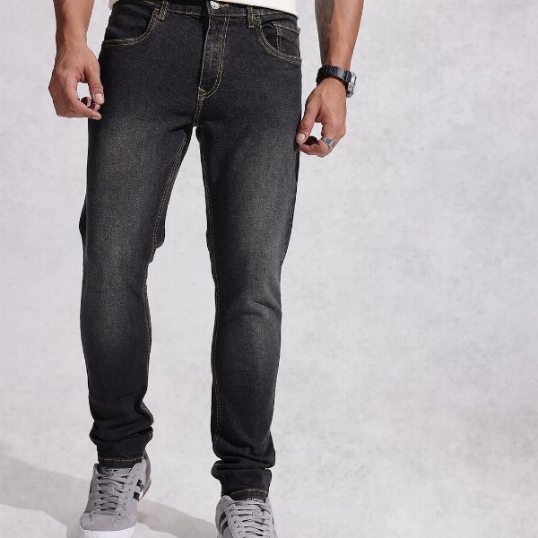 WROGN Men Slim Fit Light Fade Stretchable Jeans