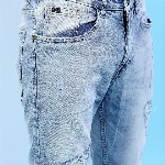 HIGHLANDER Men Tapered Fit Highly Distressed Mid-Rise Heavy Fade Stretchable Jeans