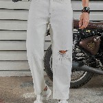 High Star Men relaxed fit heavy distress jeans