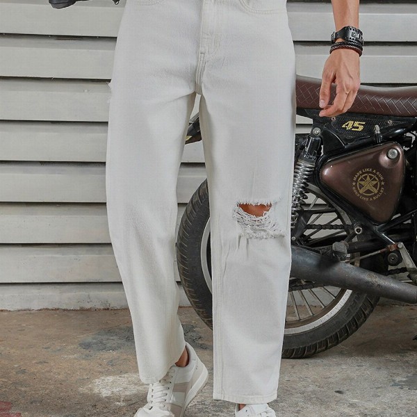 High Star Men relaxed fit heavy distress jeans