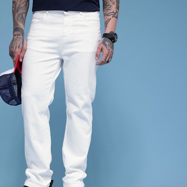 HERE&NOW Men Regular Fit Mid-Rise Stretchable Jeans