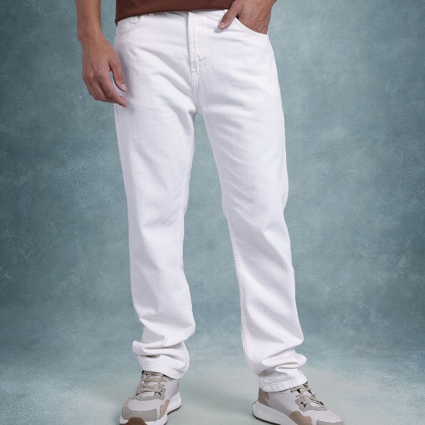 The Roadster Life Co. Men Mid-Rise Pure Cotton Regular Fit Jeans