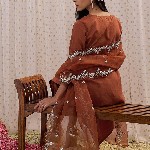 Indo Era Ethnic Motifs Embroidered Regular Gotta Patti Kurta with Trouser & Dupatta