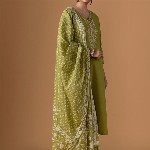 WOMEN PLUS Women Ethnic Motifs Printed Cotton Kurta with Trousers & Dupatta