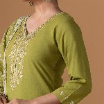 WOMEN PLUS Women Ethnic Motifs Printed Cotton Kurta with Trousers & Dupatta