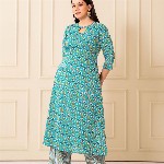 NUD Women Ethnic Motifs Printed Daily Cotton A-Line Kurta
