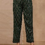 Sangria Floral Printed Pure Cotton Straight Kurta With Trouser & Dupatta