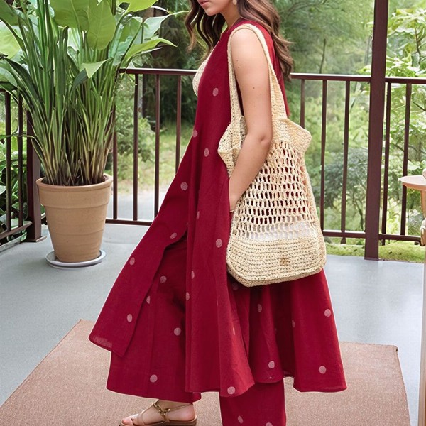 Aaghnya Women Geometric Printed Kurta with Palazzo