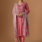 WOMEN PLUS Women Floral Embroidered Regular Pure Cotton Kurta with Trousers & Dupatta