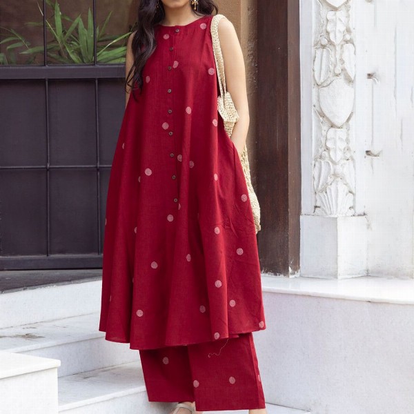 GoSriKi Women Printed Regular Kurta with Palazzos