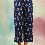 Khushal K Ethnic Motifs Printed V-Neck Sleeveless Pure Cotton Kurta with Palazzo & Dupatta