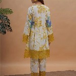 Royal Export Women Embroidered Floral Printed i Style Kurta with Trouser & Dupatta