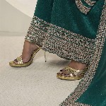 Seerat Ethnic Motifs Embroidered Sequinned Silk Georgette Kurta with Palazzo & Dupatta