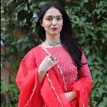 KAHVA Leheriya Printed Empire Gotta Patti Pure Cotton Kurta with Trousers & With Dupatta