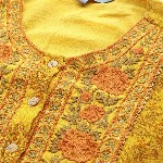 aarke Ritu Kumar Women Printed Regular Thread Work Kurta with Trousers & With Dupatta