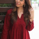 GoSriKi Women Solid Kurta with Trousers