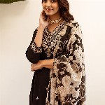 Indo Era Ethnic Motifs Embroidered Regular Thread Work Kurta with Salwar & Dupatta