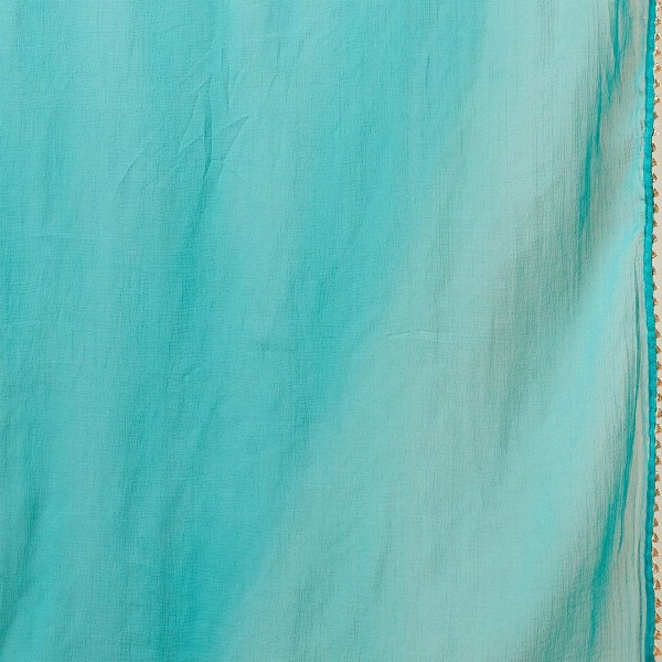 GoSriKi Shibori Dyed Regular Kurta with Trousers & Dupatta