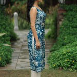 anayna Floral Printed Sweetheart Neck Straight Kurta With Trousers