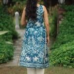 anayna Floral Printed Sweetheart Neck Straight Kurta With Trousers