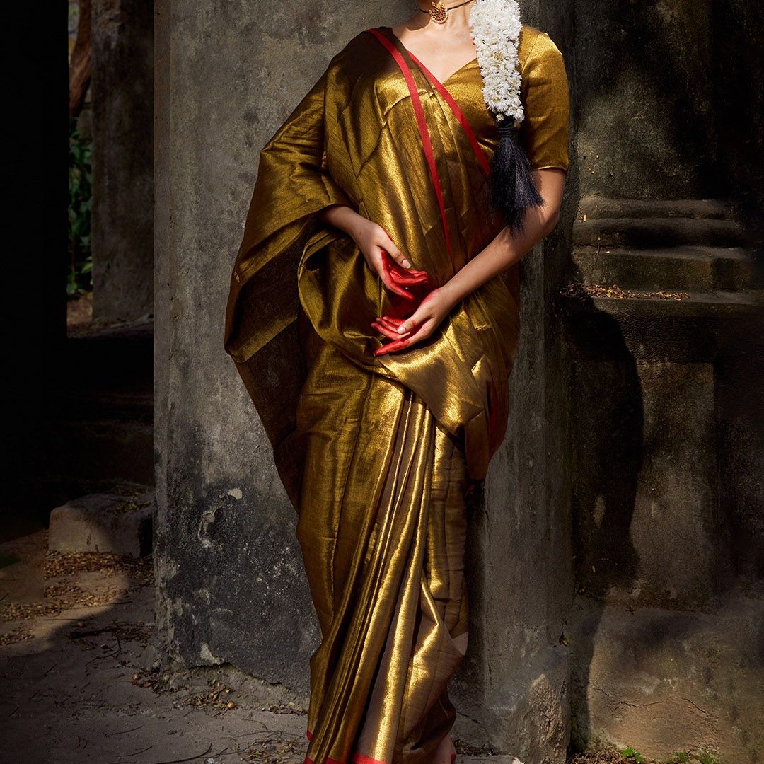 HUTS AND LOOMS Tissue Saree