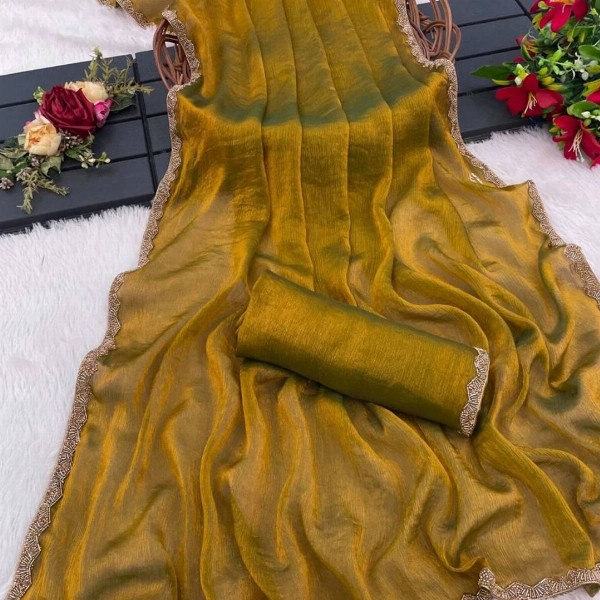 BAESD Beads and Stones Banarasi Saree