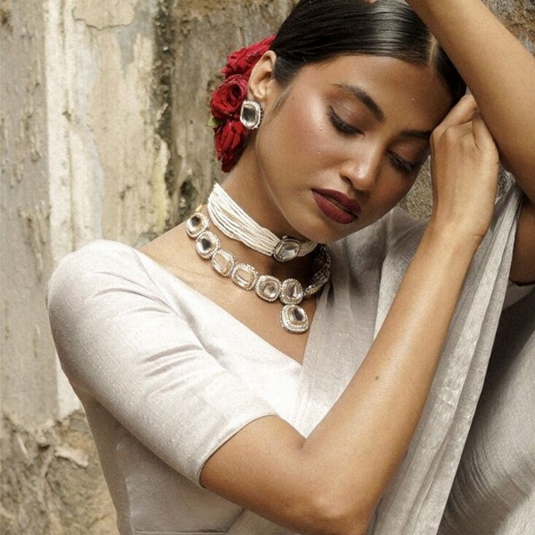 HUTS AND LOOMS Tissue Saree