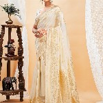 KALINI Woven Design Banarasi Saree With Blouse Piece