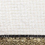 KALINI White & Black Checked Zari Silk Cotton Saree