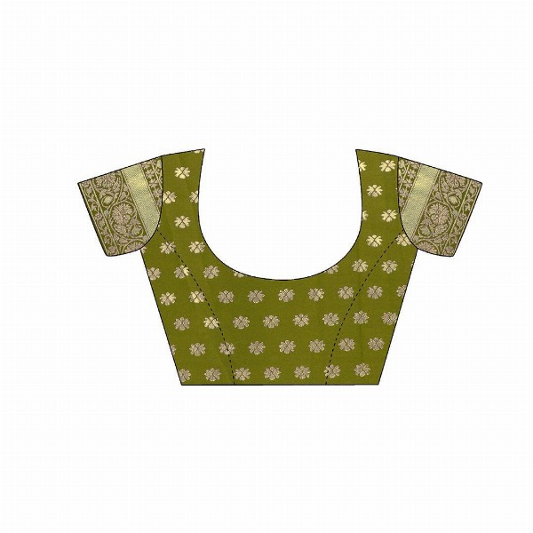 KALINI Polka Dots Woven Design Zari Saree