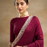 kasee Embroidered Pure Silk Saree